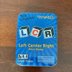 LCR Dice Game - Blue